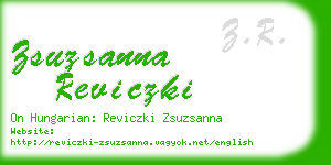 zsuzsanna reviczki business card